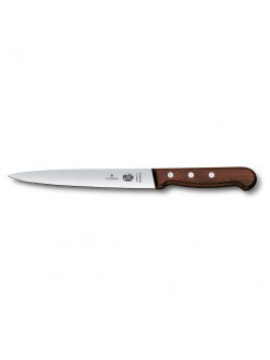 Нож филейный Victorinox Rosewood, гибкое лезвие, 16 см, ручка розовое дерево