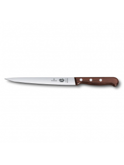 Нож филейный Victorinox Rosewood, супер-гибкое лезвие, 18 см, ручка розовое дерево