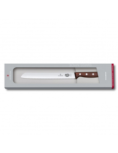 Нож для хлеба Victorinox Rosewood 21 см, ручка розовое дерево