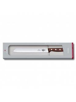 Нож для хлеба Victorinox Rosewood 21 см, ручка розовое дерево