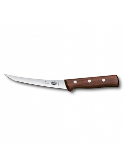 Нож обвалочный изогнутый Victorinox Rosewood 15 см, ручка розовое дерево