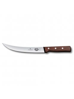 Нож для мяса изогнутый Victorinox Rosewood 20 см, ручка розовое дерево