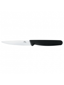 Нож PRO-Line для чистки овощей и фруктов 10 см, черная пластиковая ручка, P.L. Proff Cuisine