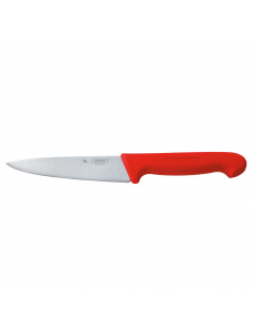 Нож PRO-Line поварской 16 см, красная пластиковая ручка, P.L. Proff Cuisine