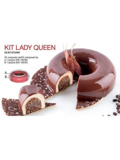 Форма кондитерская Silikomart KIT LADY QUEEN, силикон, 16*8 см + 18*6 см