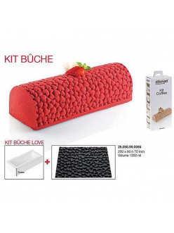 Форма кондитерская Silikomart KIT BUCHE LOVE, силикон, 25*9*7(h) см, Италия