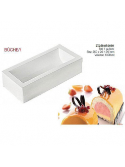 Форма кондитерская Silikomart BUCHE/1 25*9 см, h 7 см, силикон, Италия