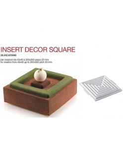 Форма кондитерская Silikomart INSERT DECOR SQUARE 26*26 см, h 2 см, силикон, Италия