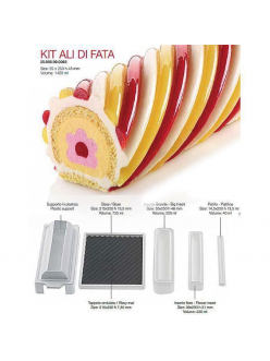 Форма кондитерская Silikomart KIT ALI DI FATA, силикон, 25*5,5 см, h 4,8 см, силикон,