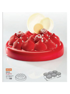 Форма кондитерская Pavoni PUFFY, силикон, d 18 см, h 5,5 см, Италия
