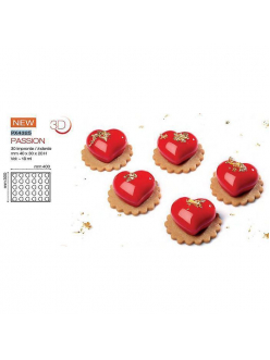 Форма кондитерская Pavoni PASSION 40*30 см, силикон, р-р ячейки: 40*30 см, h 20 мм,