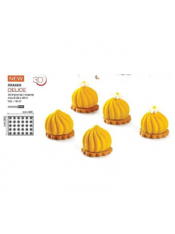 Форма кондитерская Pavoni DELICE 40*30 см, силикон, р-р ячейки: d 36 см, h 29 мм, Италия