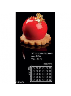 Форма кондитерская Pavoni SFERE 40*30 см, силикон, р-р ячейки: d 30 мм, Италия