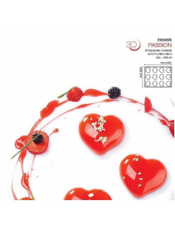 Форма кондитерская Pavoni PASSION 40*30 см, силикон, р-р ячейки: 71*66 мм, h 38 мм,