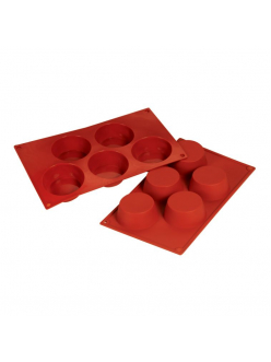 Форма силиконовая P.L. Proff Cuisine "Маффин" 5 ячеек d 80 мм, h 30 мм (30*17,5 см)
