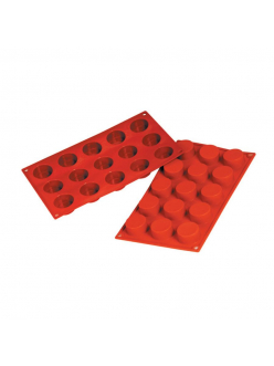 Форма силиконовая P.L. Proff Cuisine "Цилиндр" 15 ячеек d 40 мм, h 20 мм (30*17,5 см)