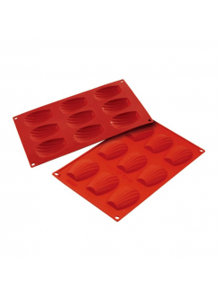 Форма силиконовая P.L. Proff Cuisine "Ракушка" 9 ячеек 70*46 мм, h 10 мм (30*17,5 см)