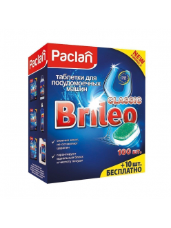 Paclan Brileo таблетки для посудомоечных машин Classic, 110 шт